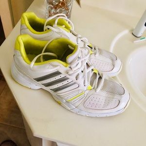 Adidas White Tennis Shoes 8.5